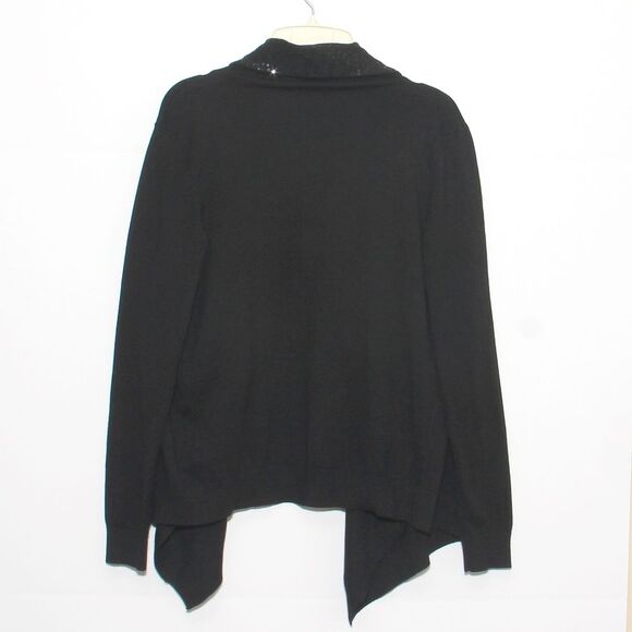 NEW DKNY Waterfall front draped cardigan sweater Size Small - Picture 3 of 3